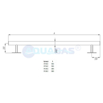 ПР.250.2 Поручень прямой 2,5м