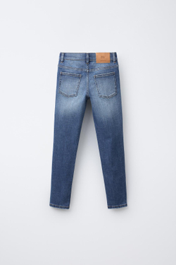ZARA ДЖИНСЫ SKINNY FIT, ВЫЦВЕТШИЙ СИНИЙ
