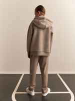 Толстовка на молнии с капюшоном и спортивные брюки в комплекте для мальчика Next AA8-116, Песочный