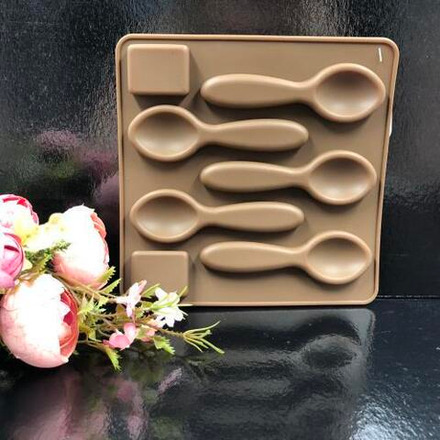 Форма силиконовая для шоколада "Ложка 5в1"