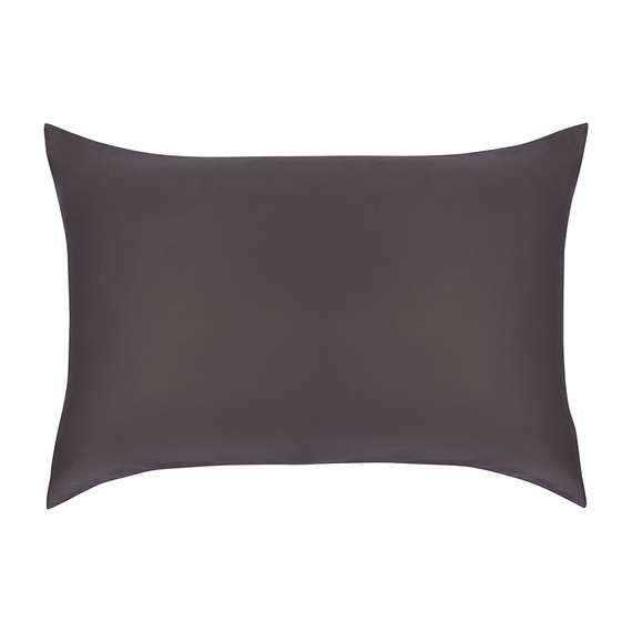 Комплект постельного белья из премиального сатина темно-серого цвета из коллекции essential, 150х200 см