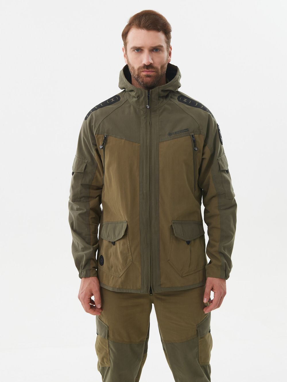 Костюм летний Горка-Люкс ткань Ravena Peach Wash цвет Хаки