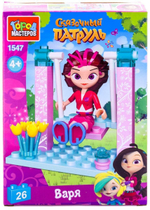 Конструктор пластмассовый 26эл. Сказочный патруль "Варя на качелях" 1547-AA (Город мастеров)