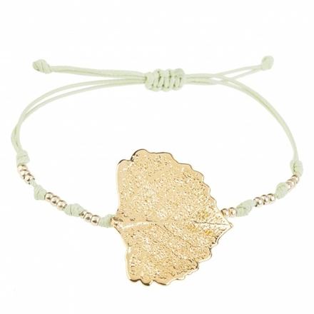 Браслет в виде листа Ester Bijoux Тополь BCL34-G/6