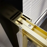 Душевая дверь Veconi Premium Trento PTD30-G-120-01-C4 прозрачная/профиль Брашированное золото брашированное