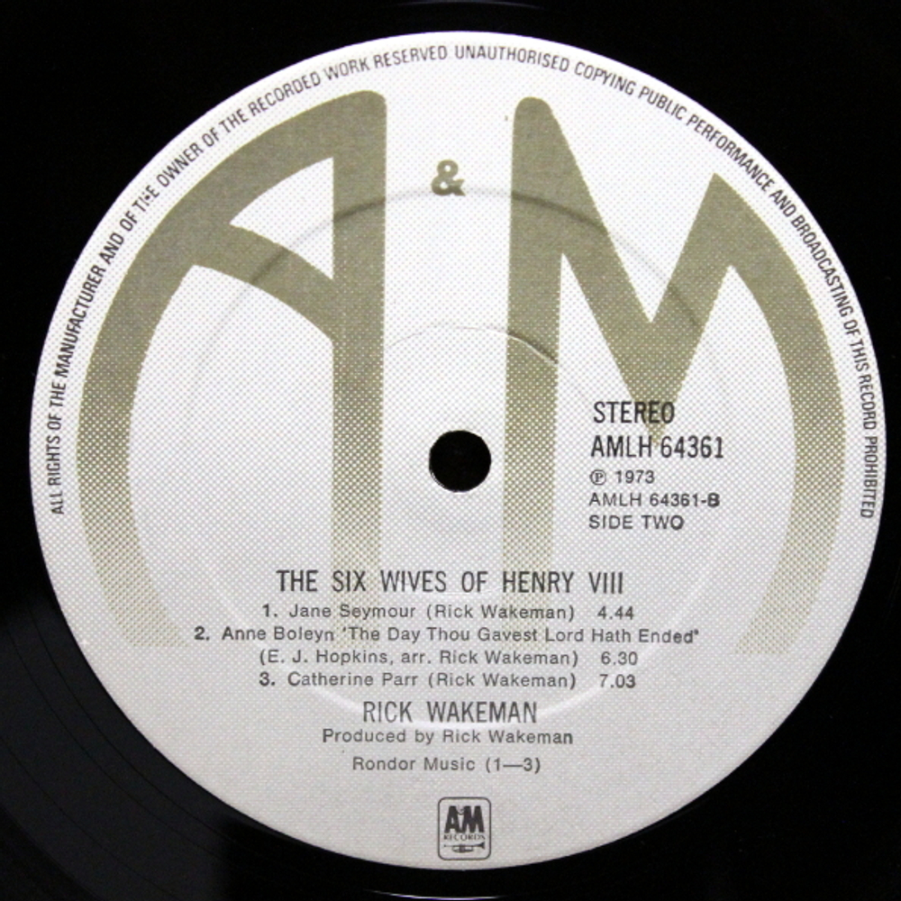 Rick Wakeman / The Six Wives Of Henry VIII (LP)
