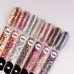 Milk Гель-лак Shine Bright - 435 - Sequin Dress, 9мл.