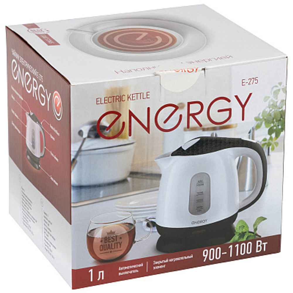 Чайник Energy E-275 бело-бирюзовый