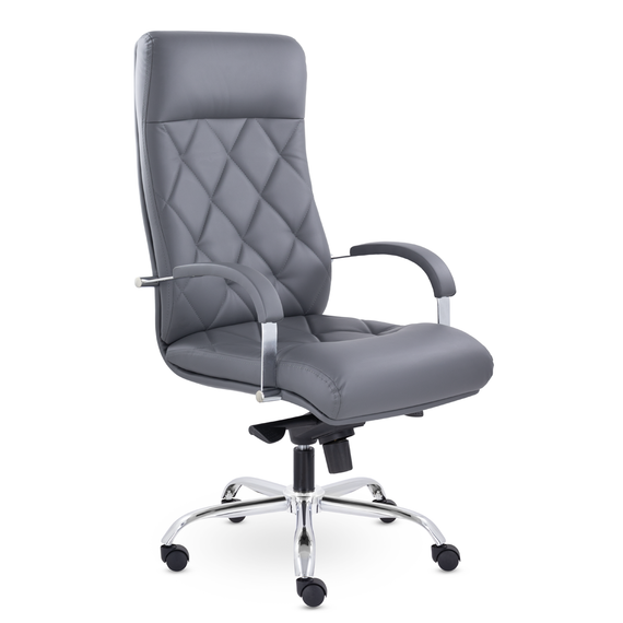 Кресло К-10 Верона В хром МБ S-0422 (темно-серый)