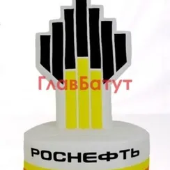 Логотип на пневмоопоре с подсветкой