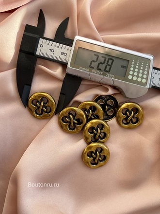 Пуговица Бронза с имитацией  Нить