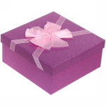 Коробка подарочная «Мечта» 17,5*17,5*8 см, лаванда