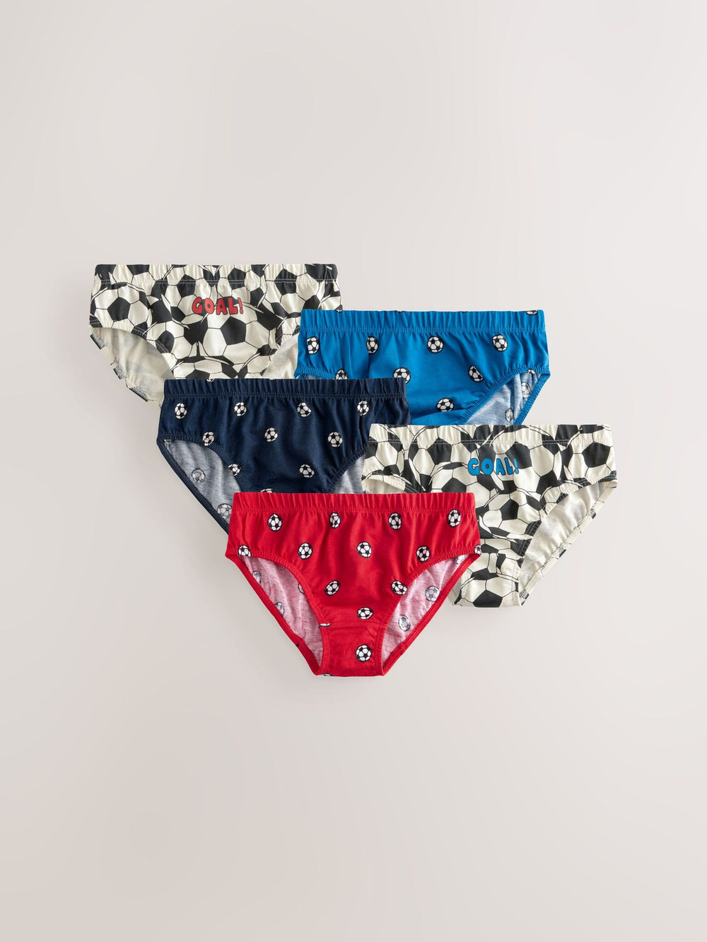 Трусы для мальчика Next AA1-141, 5 шт., Синий, Красный, Молочный