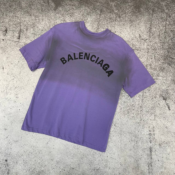 Футболка Balenciaga violet/grey
