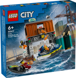 Конструктор LEGO City 60417 Полицейский катер и убежище мошенников