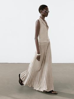 Massimo Dutti Юбка миди, серый