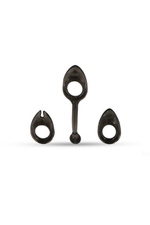 Набор эрекционных колец Expandable Cock Rings (дымчатый) (Цвет: дымчатый)