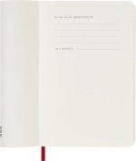 Еженедельник на 2025 год Moleskine Soft WKNT (DSF212WN2) 9x14см, мягкая обложка, красный