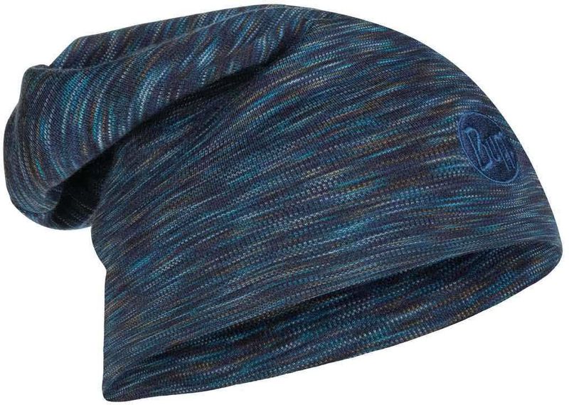 Теплая шерстяная шапка-бини Buff Hat Wool Heavyweight Denim Multi Stripes Фото 1