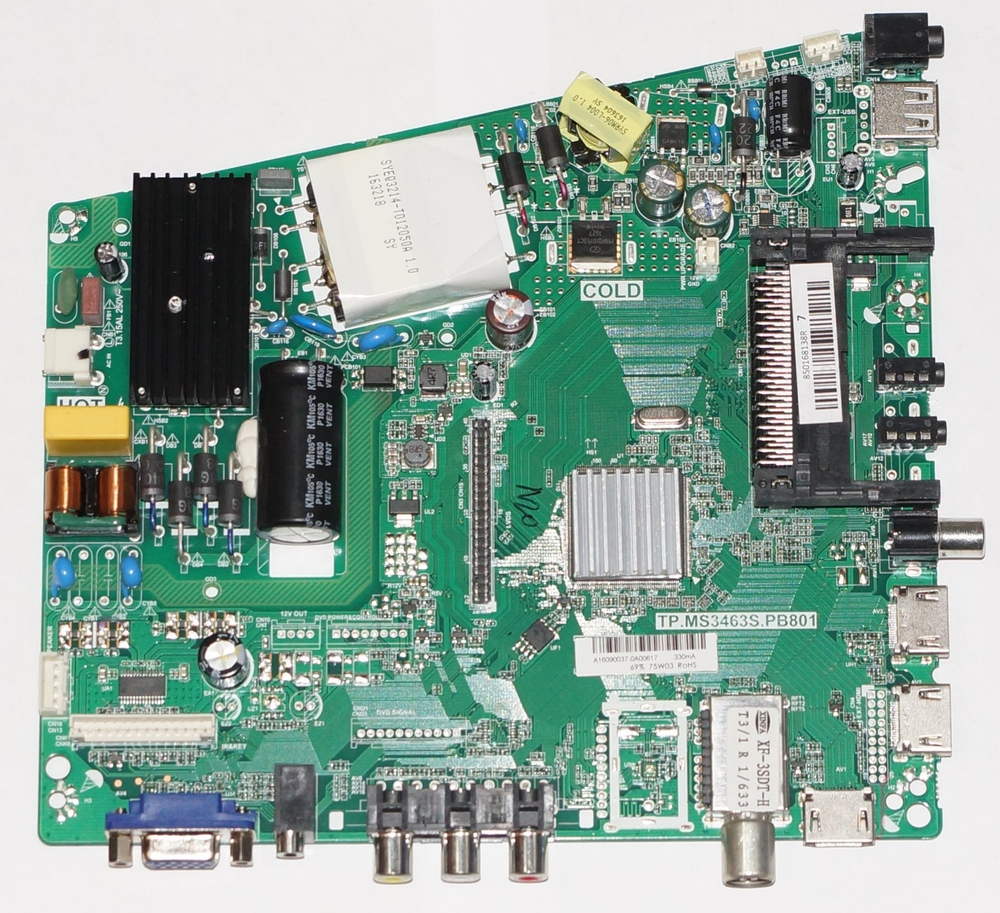 TP.MS3463S.PB801 mainboard телевизора DEXP F40B7100C