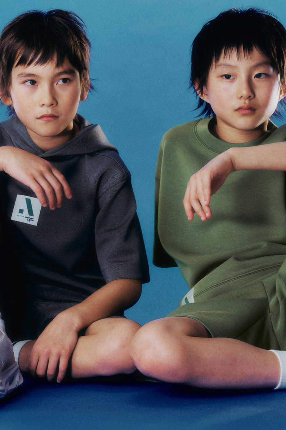 ZARA СПОРТИВНОЕ ХУДИ С КОРОТКИМ РУКАВОМ И МОДАЛОМ, АНТРАЦИТОВО-СЕРЫЙ