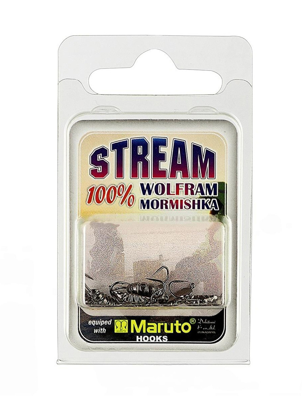 Мормышка Helios вольфрамовая Опарыш с ушком 3мм 0,42гр Go c камнем (MW-4230A-Go)