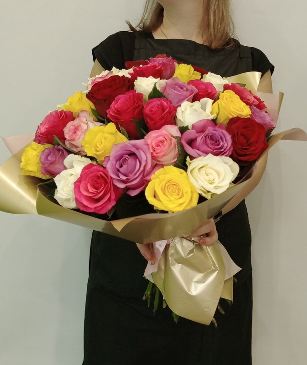 Букет из 51 розы микс