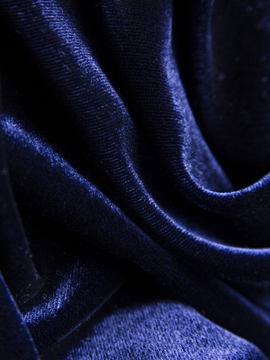 Бархат, синий темный ACETEX