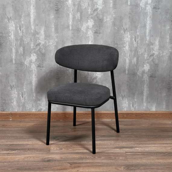 Стул Arvo серый шенилл с черными ножками