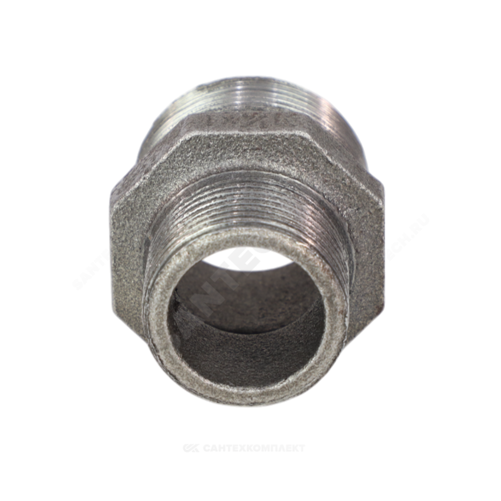 Ниппель переходной чугун Ду 32х15 (1 1/4"х1/2") НР Fittex PLUS