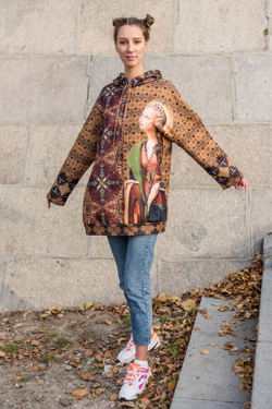 Худи "Возрождение", по мотивам портрета святой Екатери́ны Александри́йской кисти итальянского художника Карло Кривелли