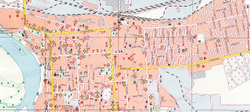 План-схема города Павлодар 150см на 155 см