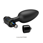 Анальная пробка Baile Pretty Love, вибропуля, 11,8 см, 10 режимов