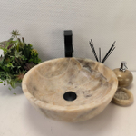 Раковина из оникса Bowl Grey TinLip BO-62982 40*40*15 44