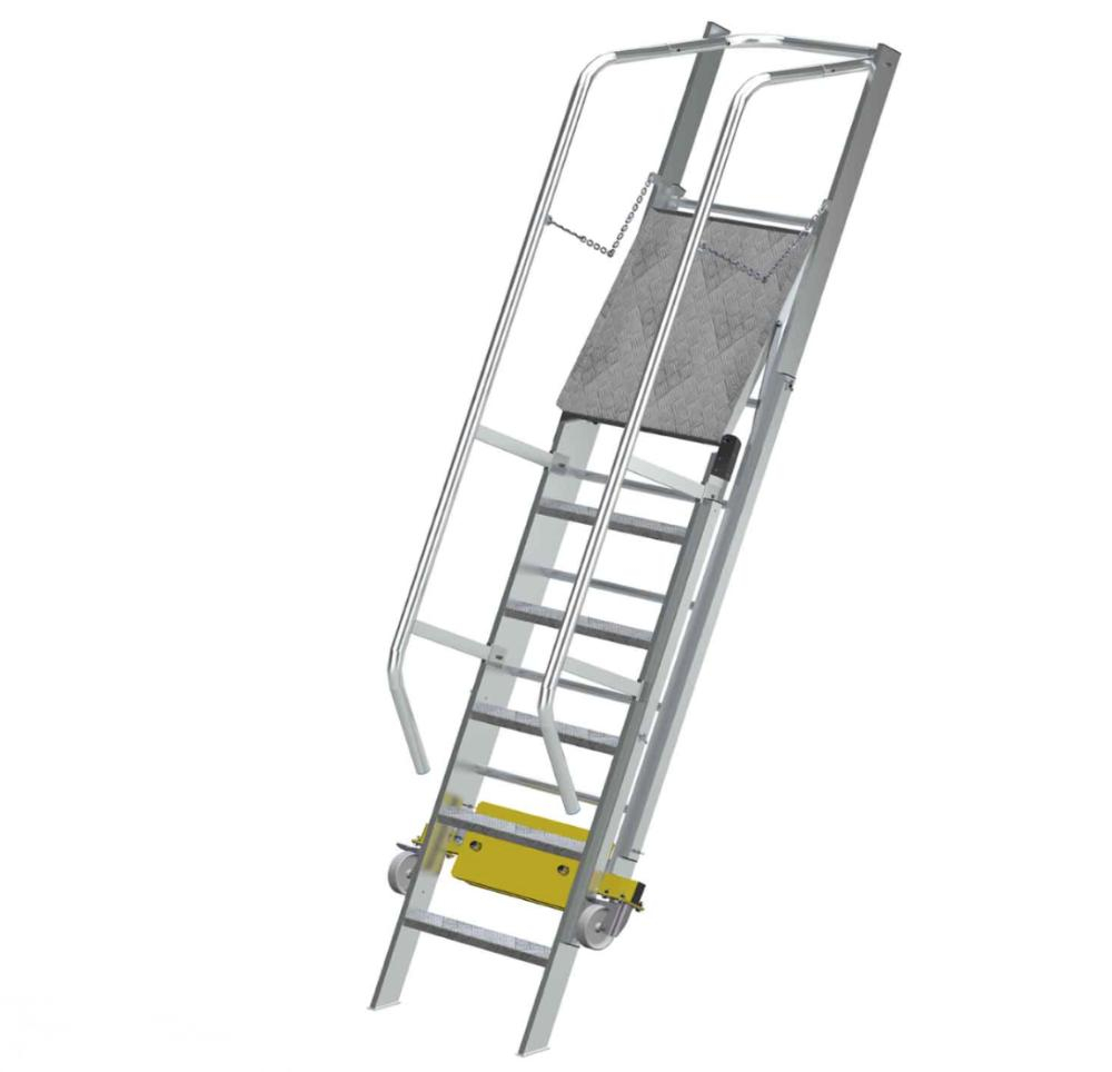 Лестница с платформой компактная MEGAL ЛСПК-1,65 (0,82)