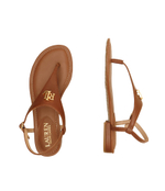 Кожаные босоножки LAUREN RALPH LAUREN - коричневый(802940593)