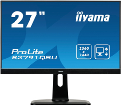 Монитор Iiyama 27;; ProLite B2791QSU-B1 2560x1440 TN WLED 75Гц 1ms DVI HDMI DisplayPort