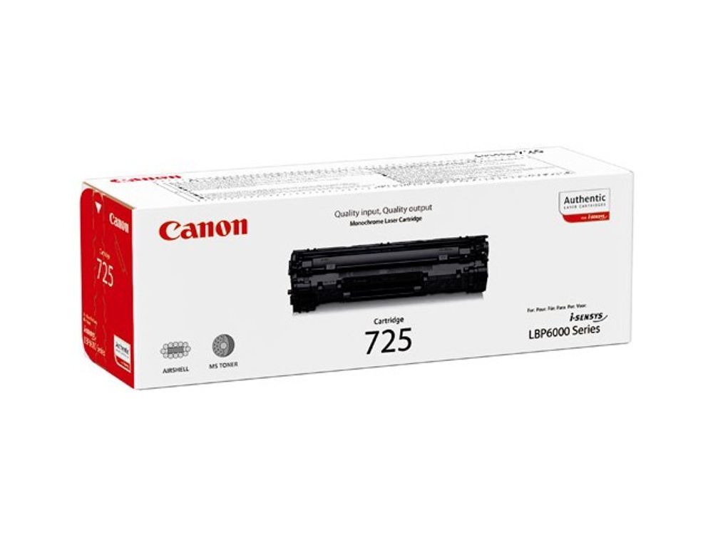 Картридж Canon 725 для i-Sensys LBP-6000/6000B/MF3010, 1,6К 3484B005/3484B002