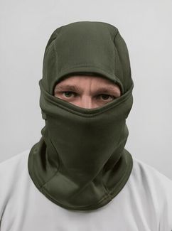 Тактическая зимняя Балаклава подшлемник Олива
