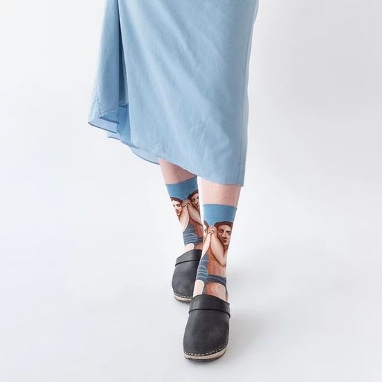 Носки "Влюбленные", Жан Суверби,  р-р 36-40 (синий)