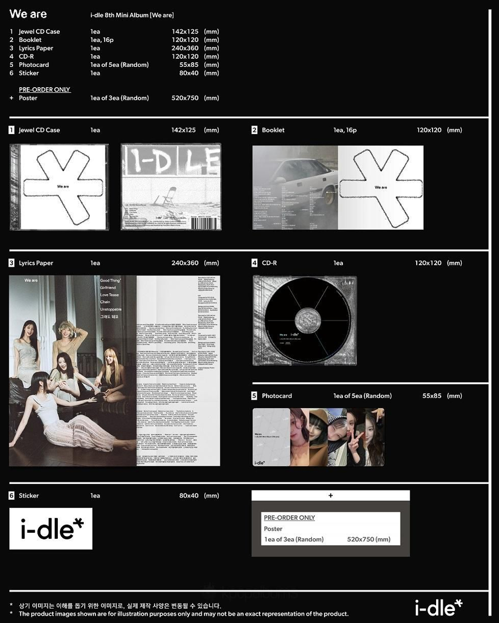 Альбом i-dle - WE ARE 8th Mini Album SPECIAL JEWEL Version