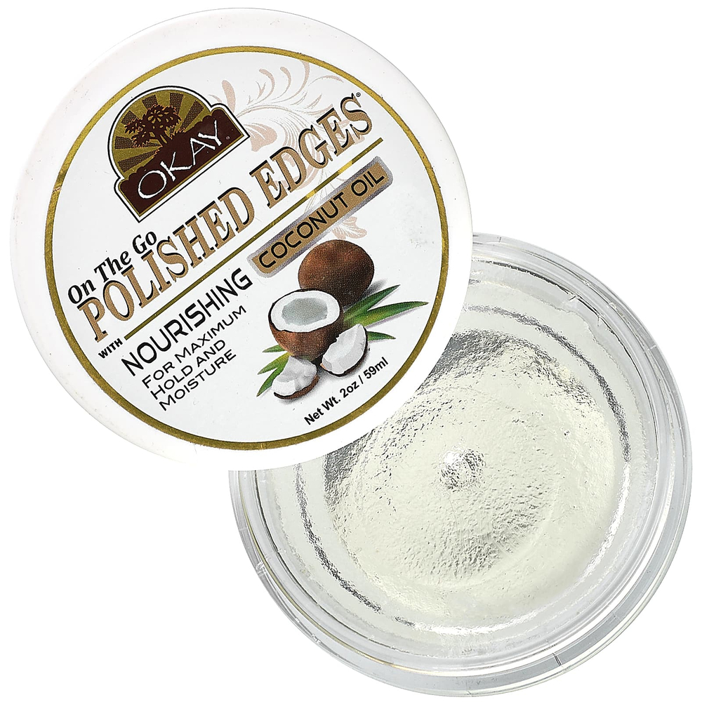 Okay Pure Naturals, On The Go: полированный крем с питательным кокосовым маслом, 59 мл (2 унции)