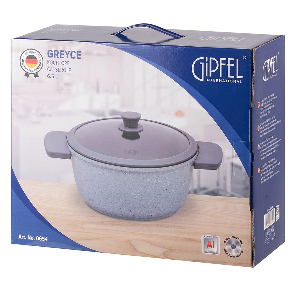Кастрюля из литого алюминия Gipfel Greyce 0654 28 см/6,5 л