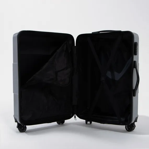 Чемодан маленький 24&quot; кодовый замок, цвет серебряный