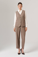 1909 Жилет женский (кофейный)