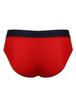 Классические мужские плавки с контрастным поясом (Размер: M) (Цвет: зеленый)