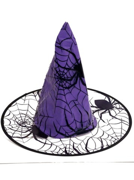 Шляпа ведьмы Паутина микс d=20/37 см h=37 см