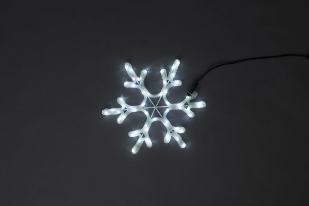 LED-XM(FR)-2D-CK005-18&quot;-W-F(W) Мотив Снежинка белый