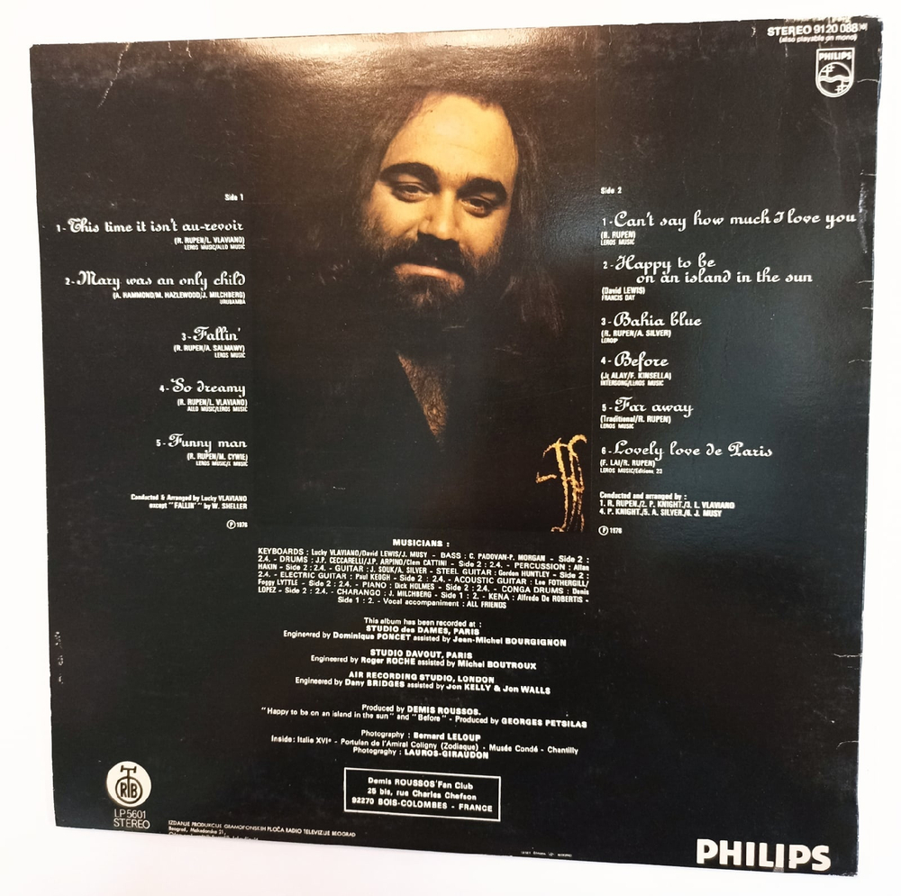 Demis Roussos Happy To Be (Yugoslavia)