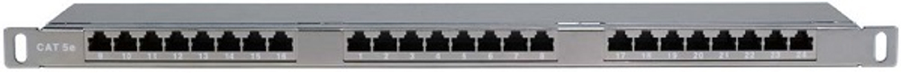 Патч-панель 19", 24xRJ45, FTP, Кат. 5е Hyperline PPHD-19-24-8P8C-C5E-SH-110D